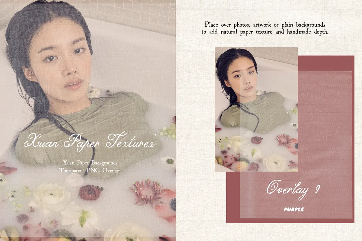 Xuan Paper Textures & Overlays