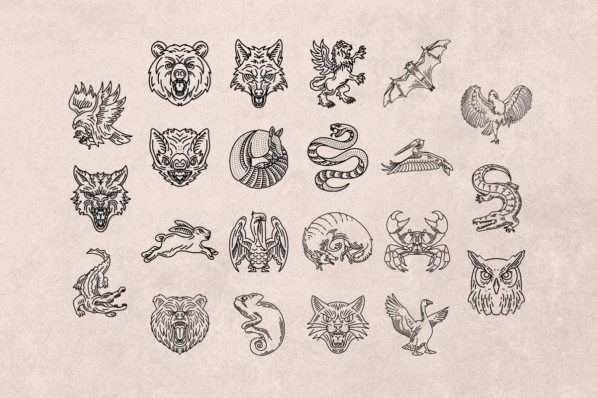 Vintage Logo and Badge Collection