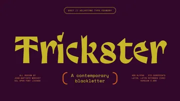 Trickster - Free Dripping Blackletter Font