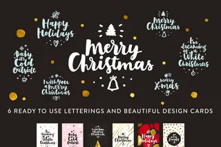 Merry Christmas Lettering