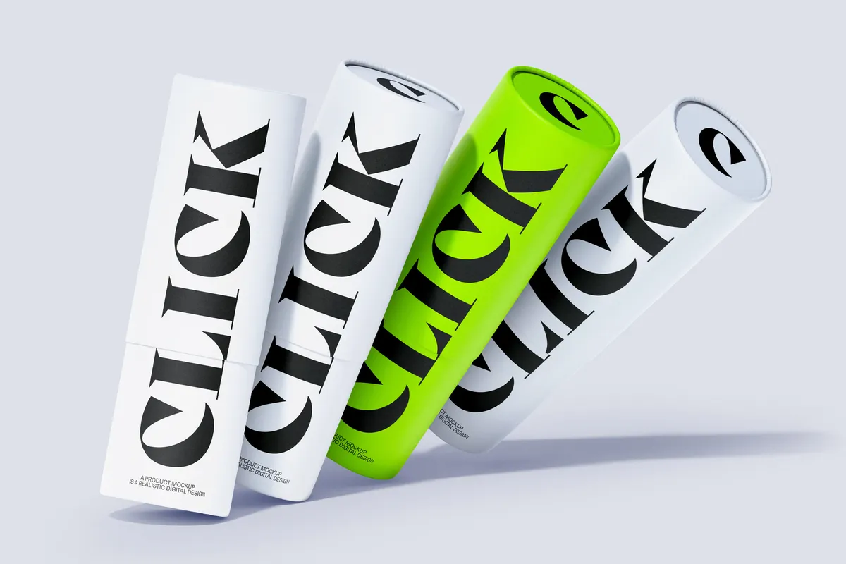 Paper Tube Mockup Vol.4