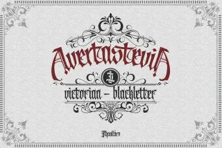 Avertastevia - Victorian Blackletter Font