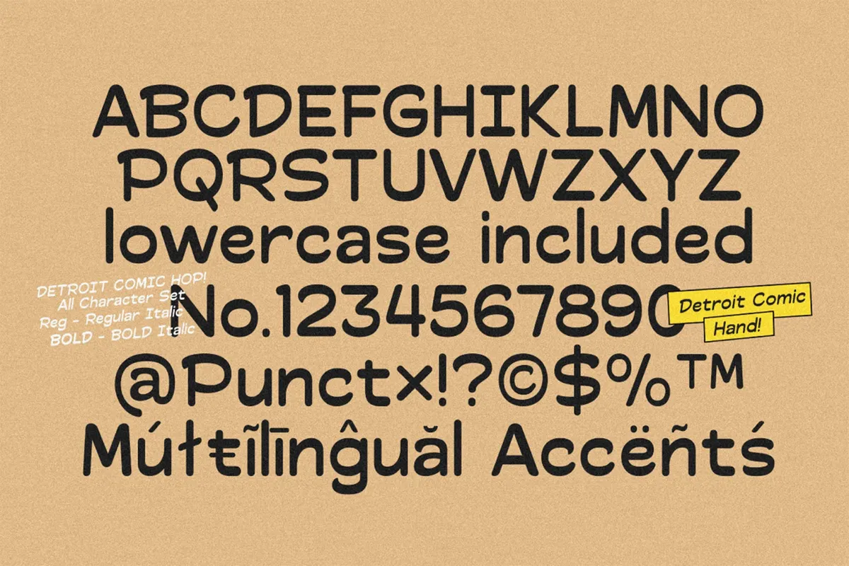 Detroit Comic – Comic Font Pair