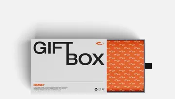 Top View Gift Box Mockup