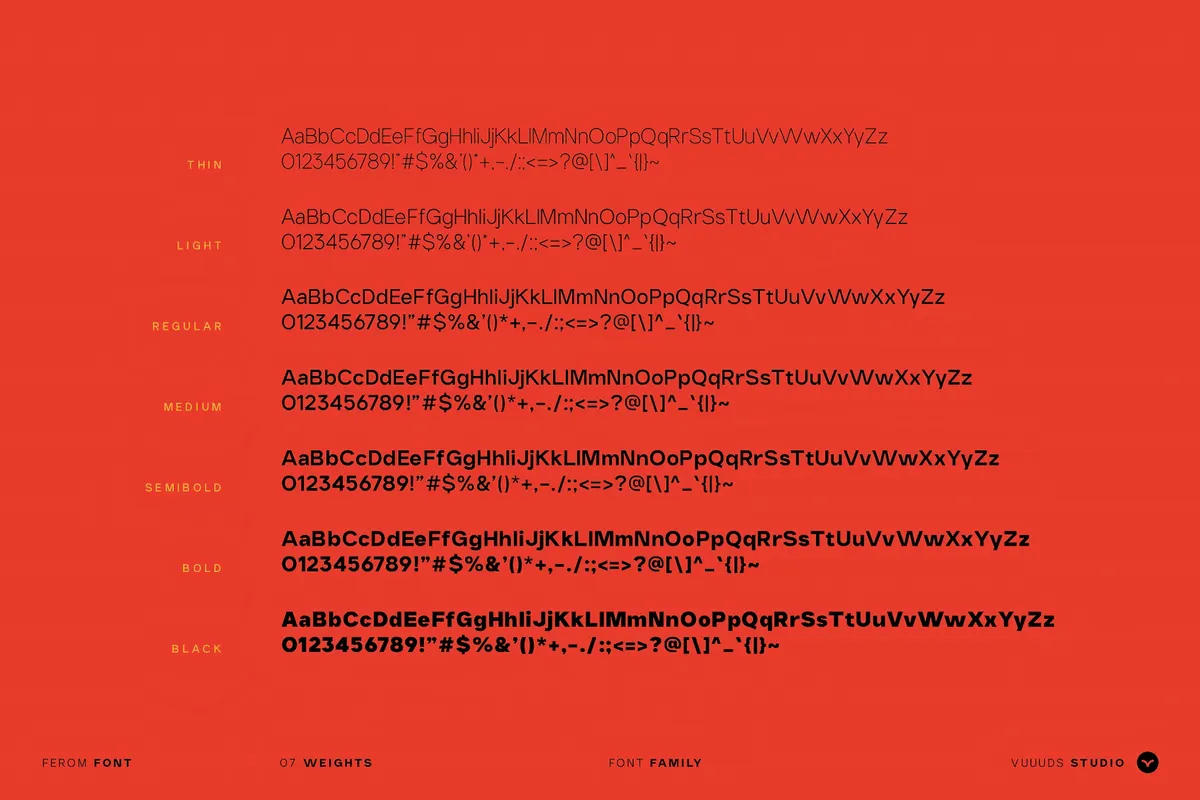 Ferom - Bold Grotesque Sans Serif Family