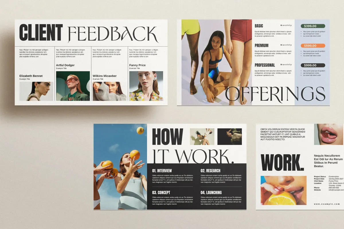 Services and Pricing Guide Presentation Template