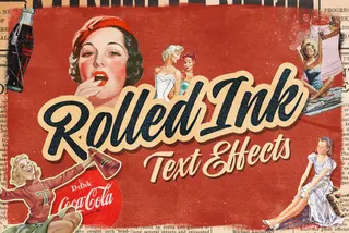 Rolled Ink Vector Text Effects