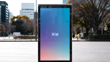 Vertical Street Signage Mockup