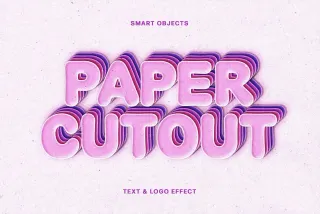Paper Cut Out Effect