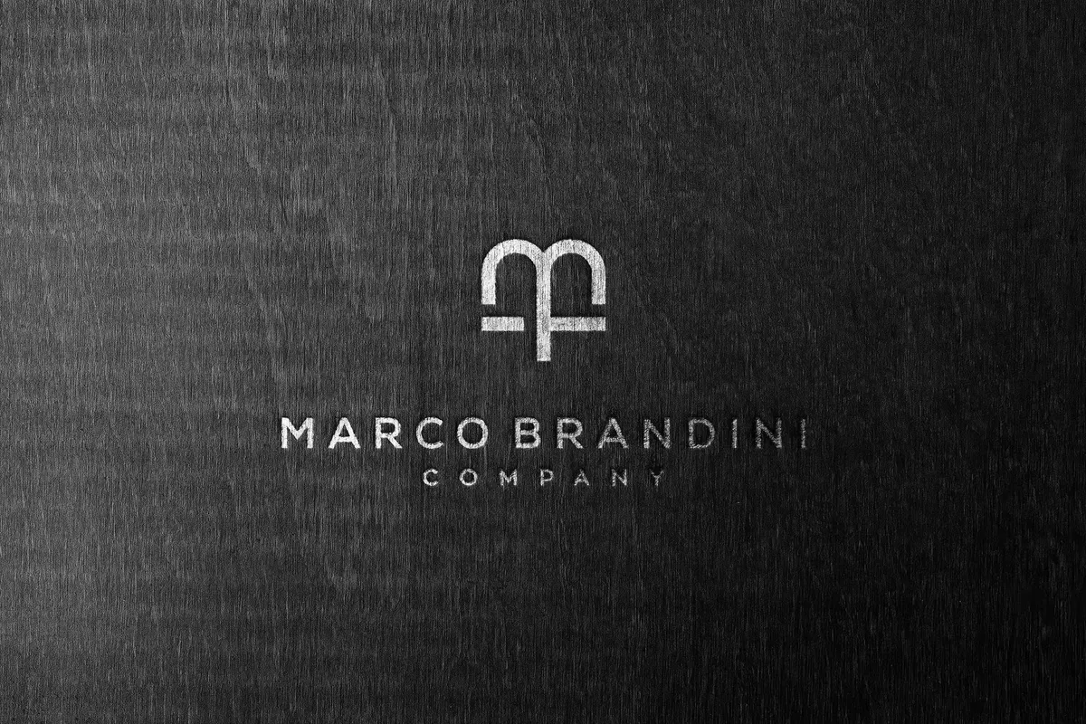 Black Wood Logo Mockup