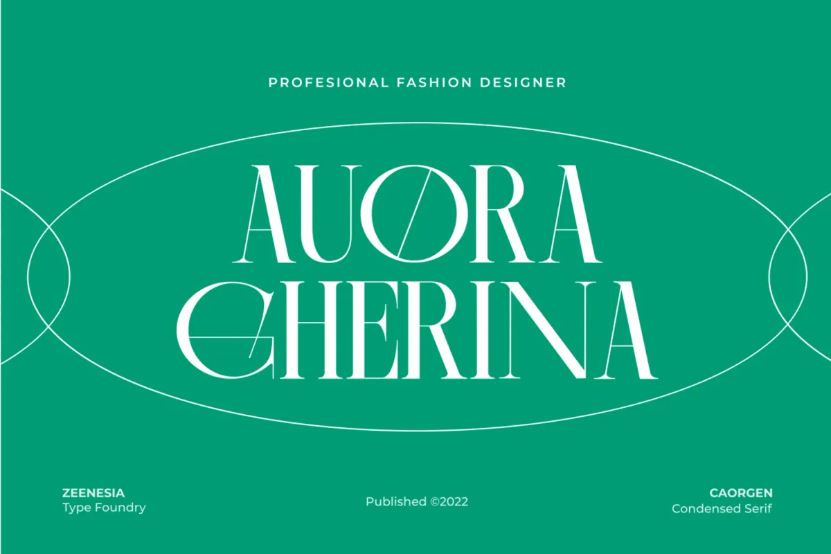 Caorgen - Fashion Display Serif Font