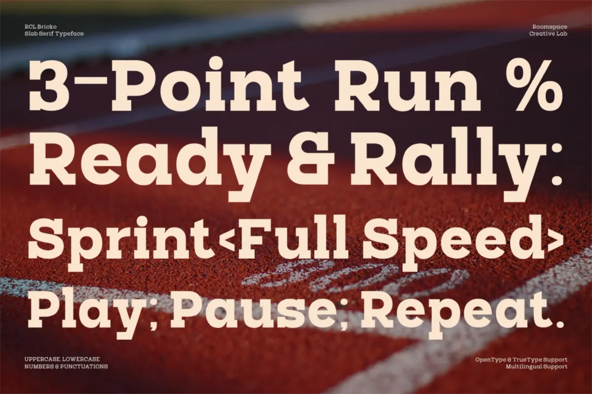 RCL Bricko – Bold Modern Slab Serif Font