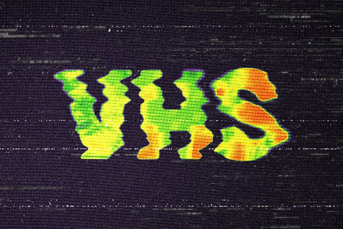 VHS Distorted Text Effect
