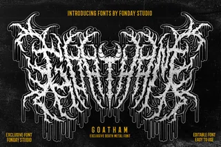 GOATHAM Death Metal Font