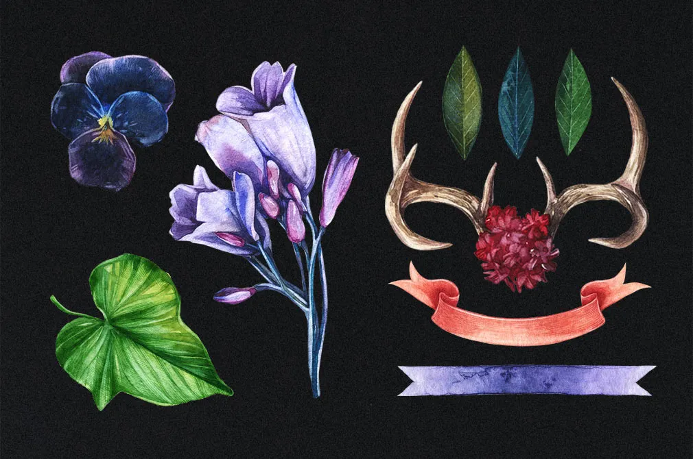 Enchanted Watercolor Clipart