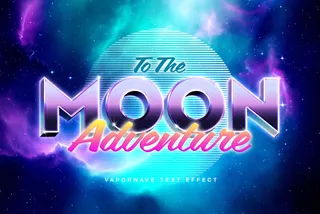 80s TV Show | Retrowave Text Effect