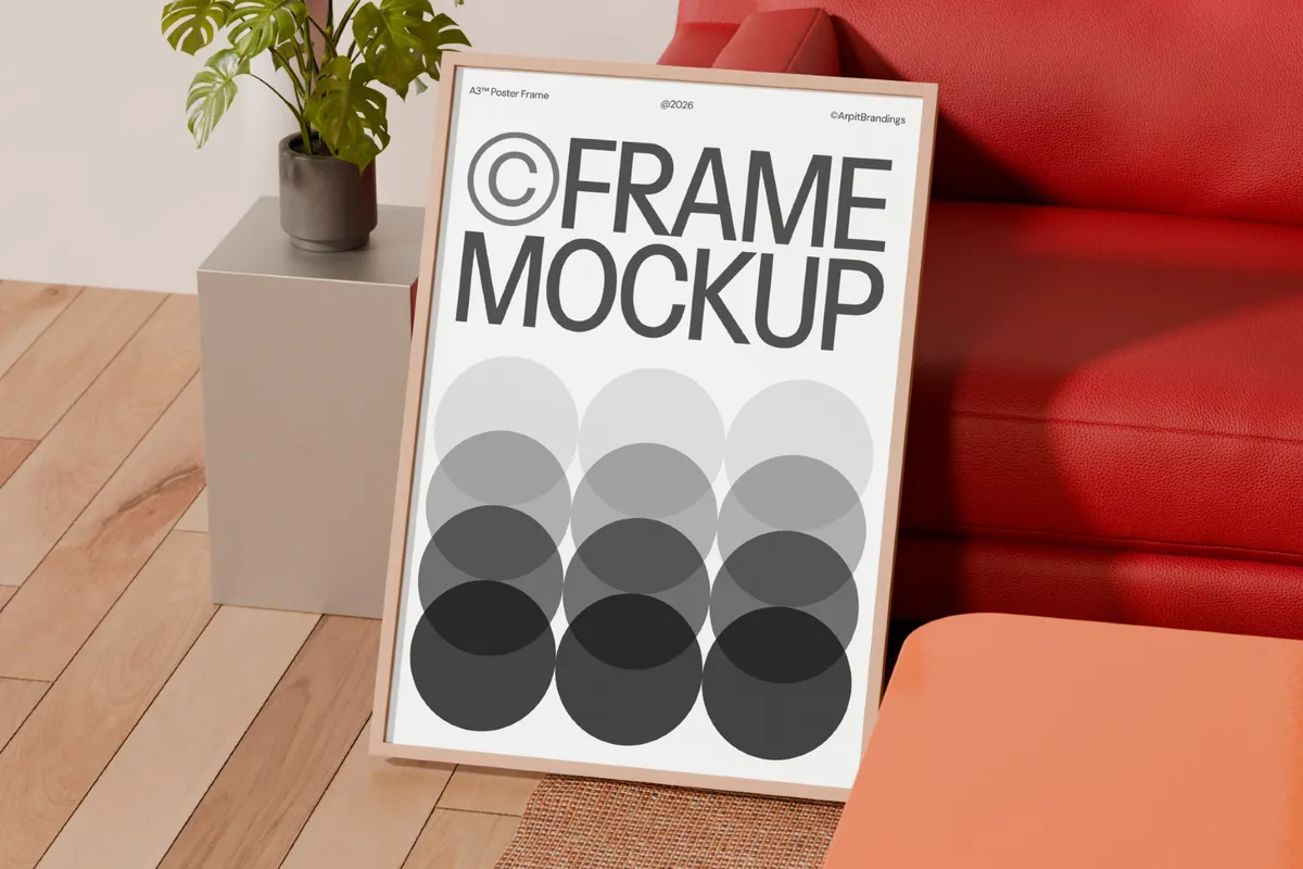 A3 Poster Frame Mockup