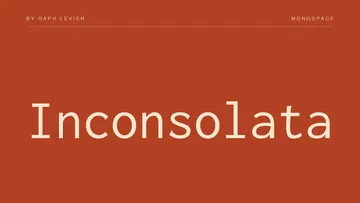 Inconsolata - Monospace Code Font Family