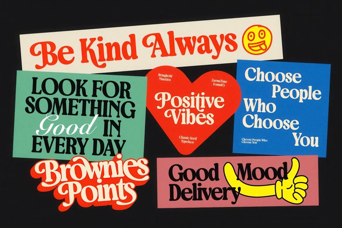 Bringbold Nineties — Serif Font