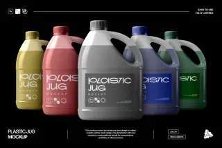 Plastic Jug Mockup