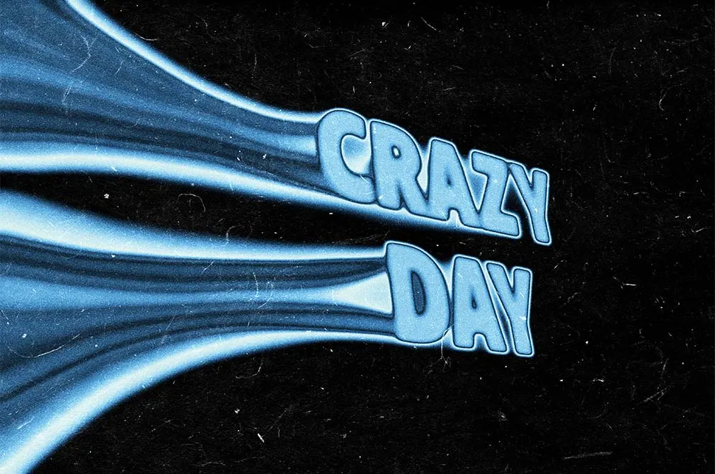 Acid Smeared Text Effect