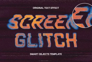 Screen Glitch Text Effect