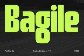 Bagile - Sports Condensed Font