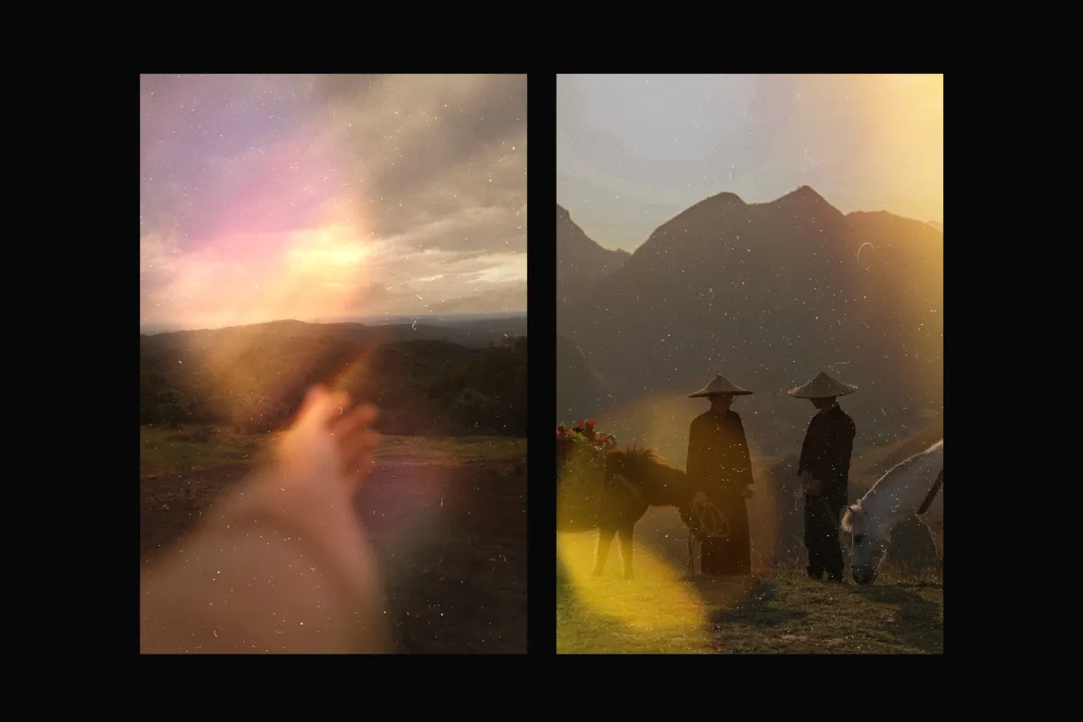 Polaroid Light Leaks Overlays