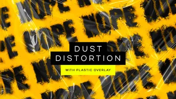 Dust Distortion Text Effect