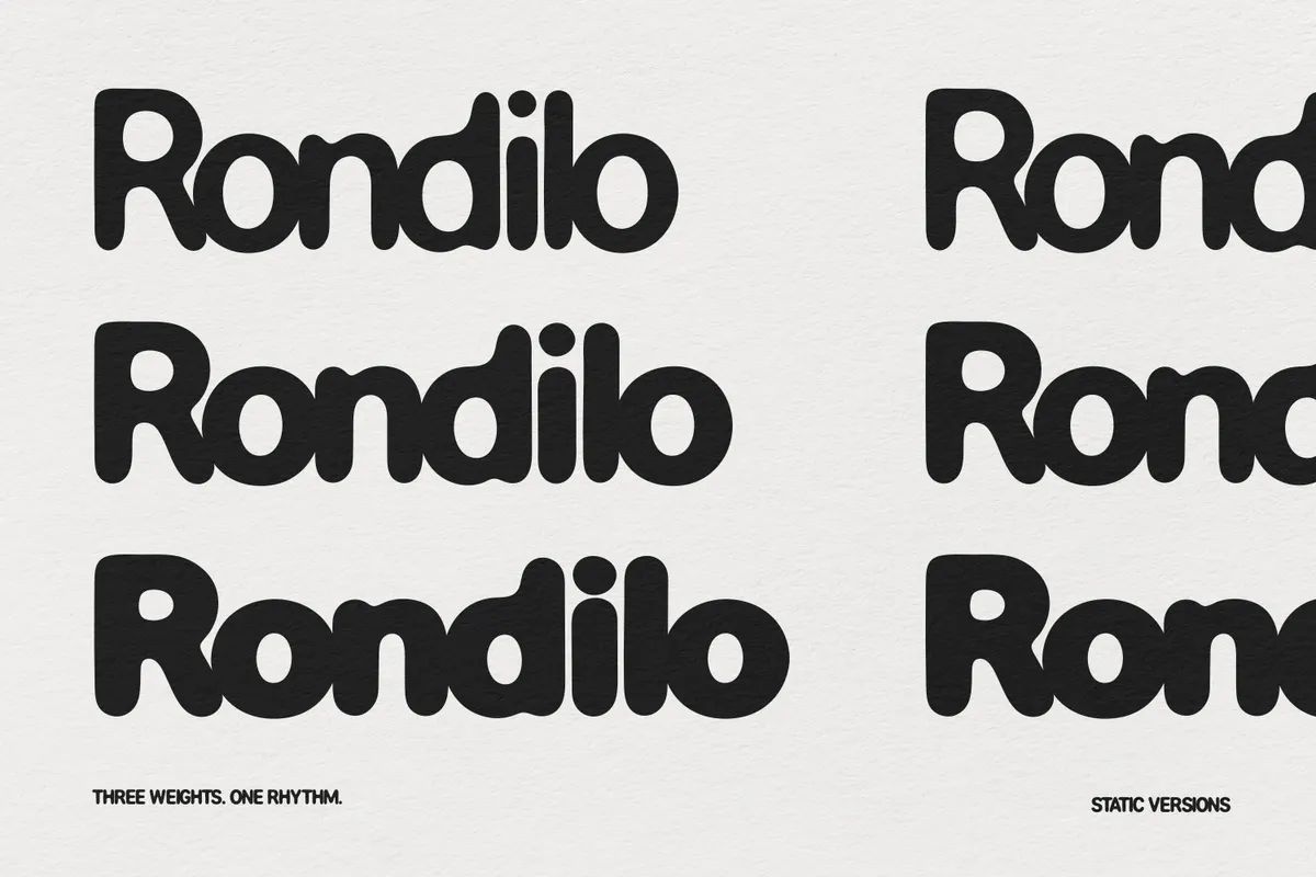 Rondilo – Playful Rounded Display Font