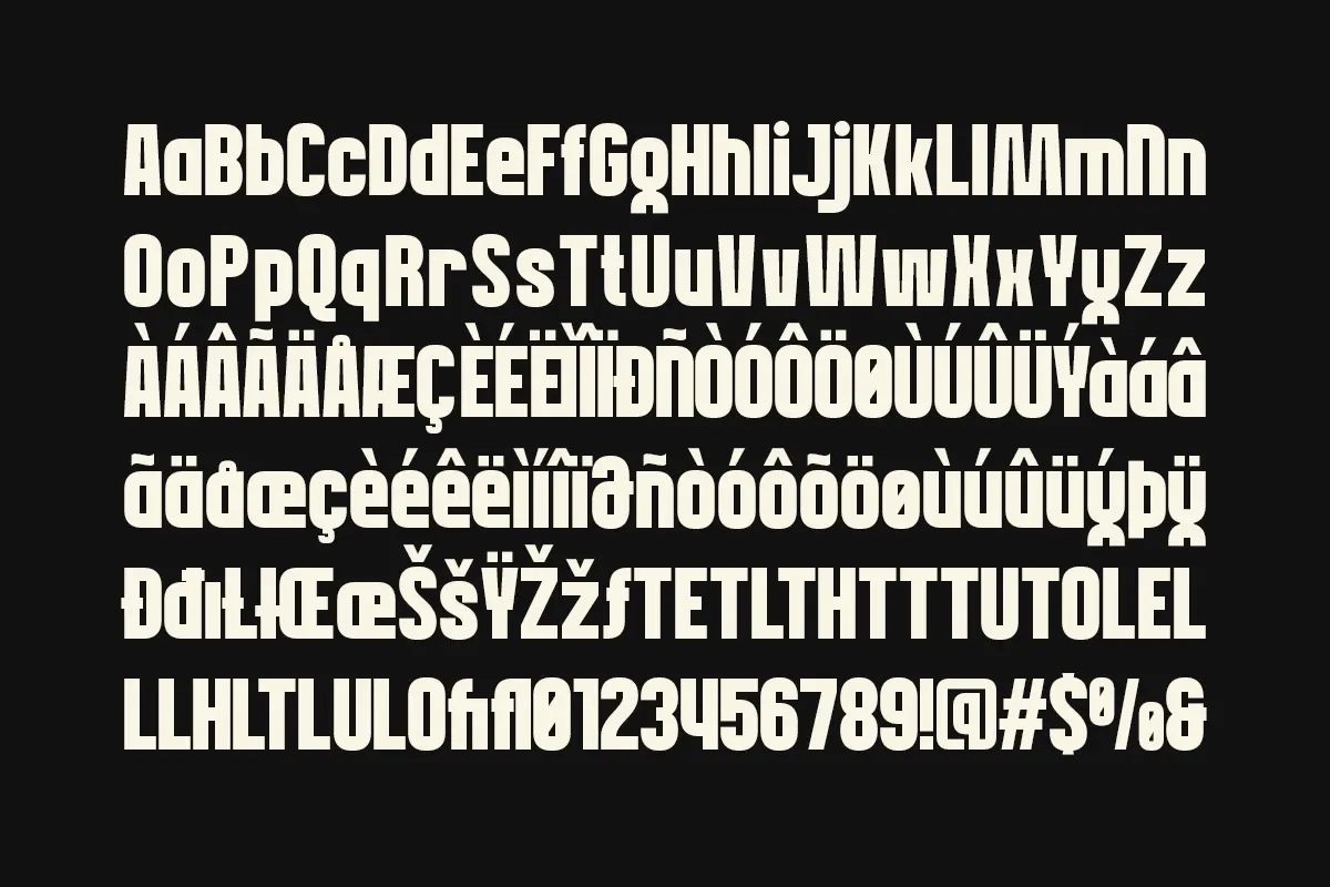 Guaro - Bold Sport Condensed Font