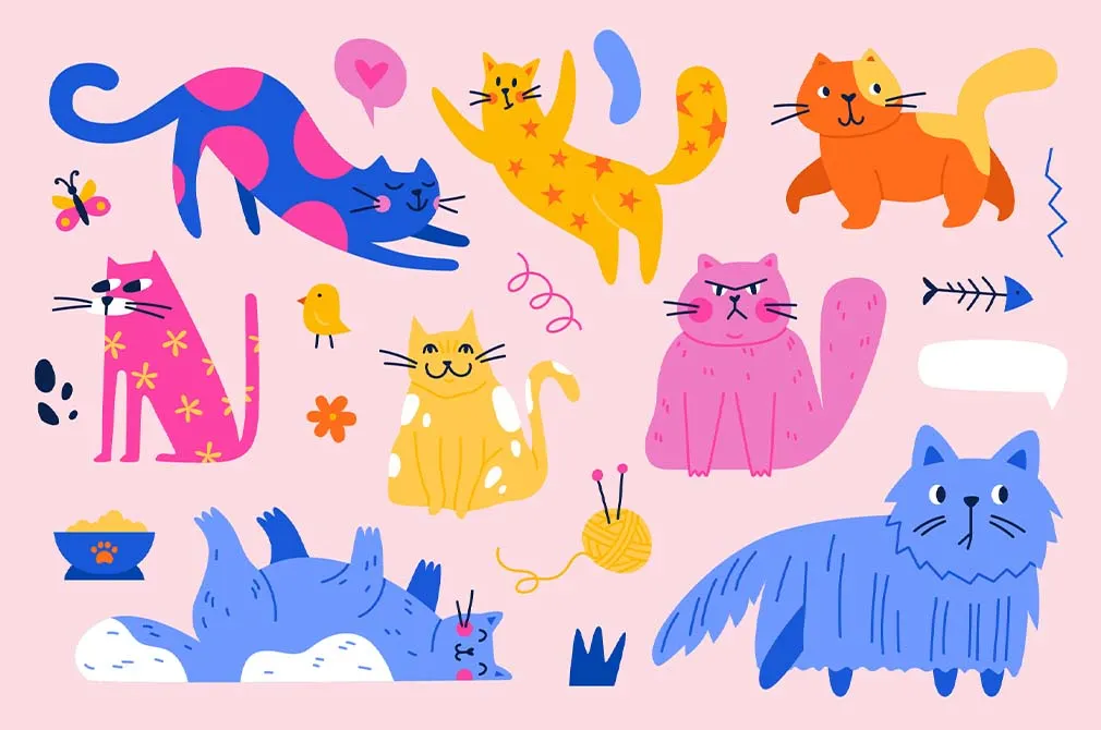 CATS | Clipart + Patterns