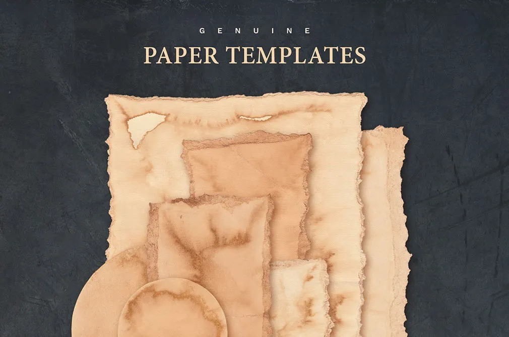 Vintage Paper Mockup Set