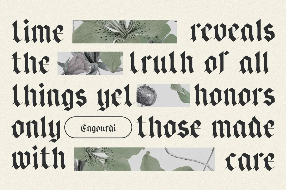 Engourdi - Medieval Blackletter Font