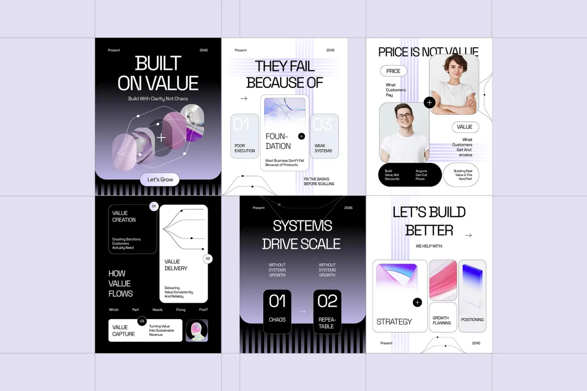 Business Market Value Instagram - CANVA Template
