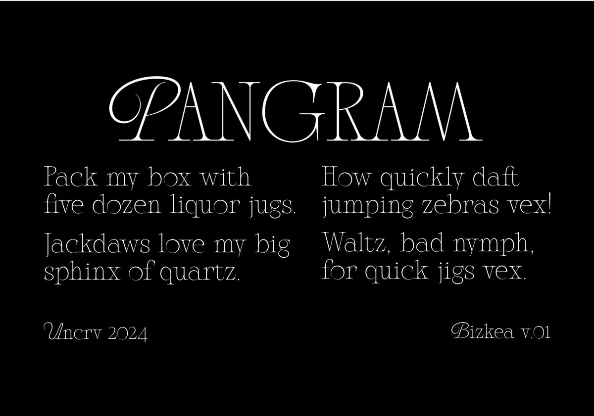 Bizkea — Elegant Serif
