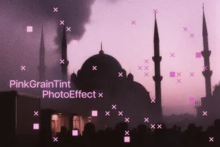 Pink Grain Tint Photo Effect