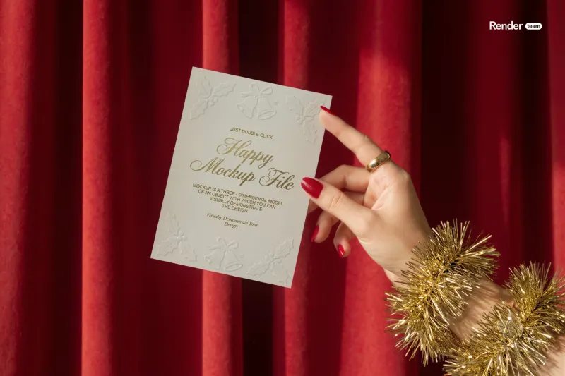 Christmas Card Mockup