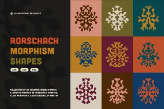 Rorschach Morphism Fluid Shapes