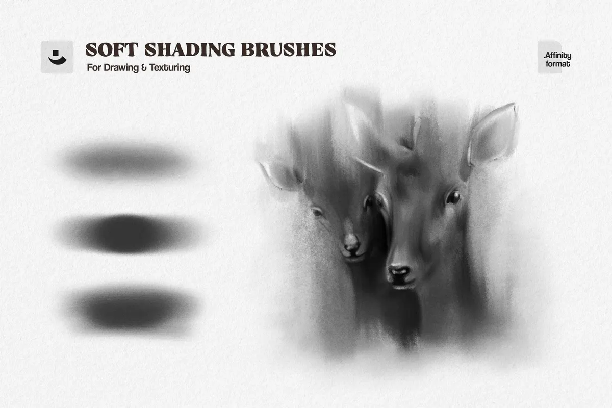 Charcoal Sketch Affinity Designer Brushes