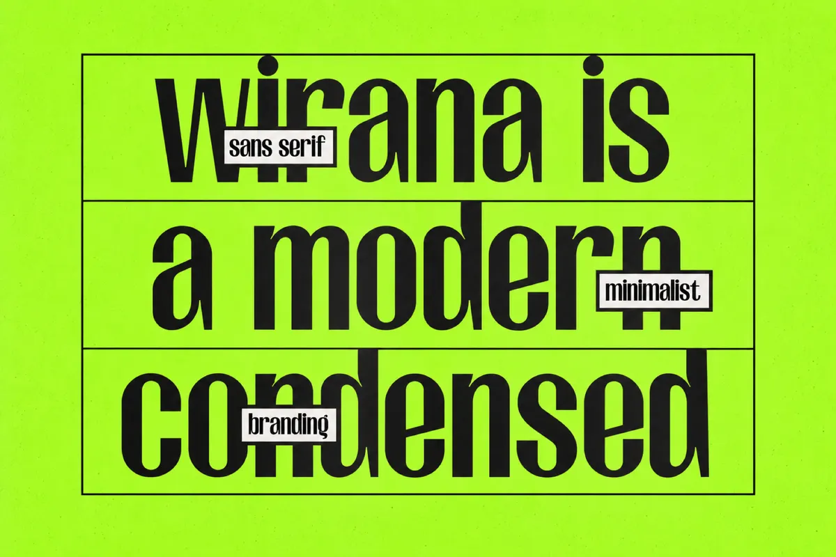 Wirana - Tall Condensed Display Font