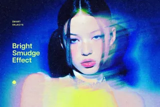 Bright Smudge Photo Effect