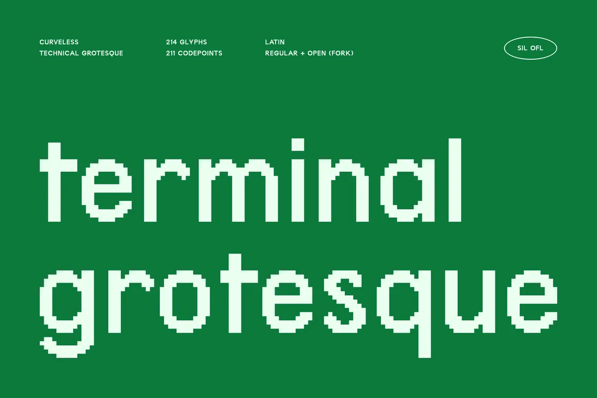 Terminal Grotesque - Free Terminal Font