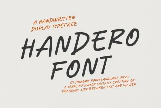 Handero - Expressive Handwritten Display Font