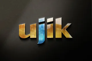 Golden Glass Logo Mockup
