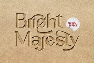 Craft Cut Out Paper Mockup