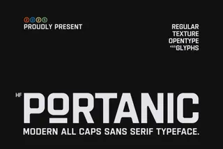 HF Portanic All Caps Typeface