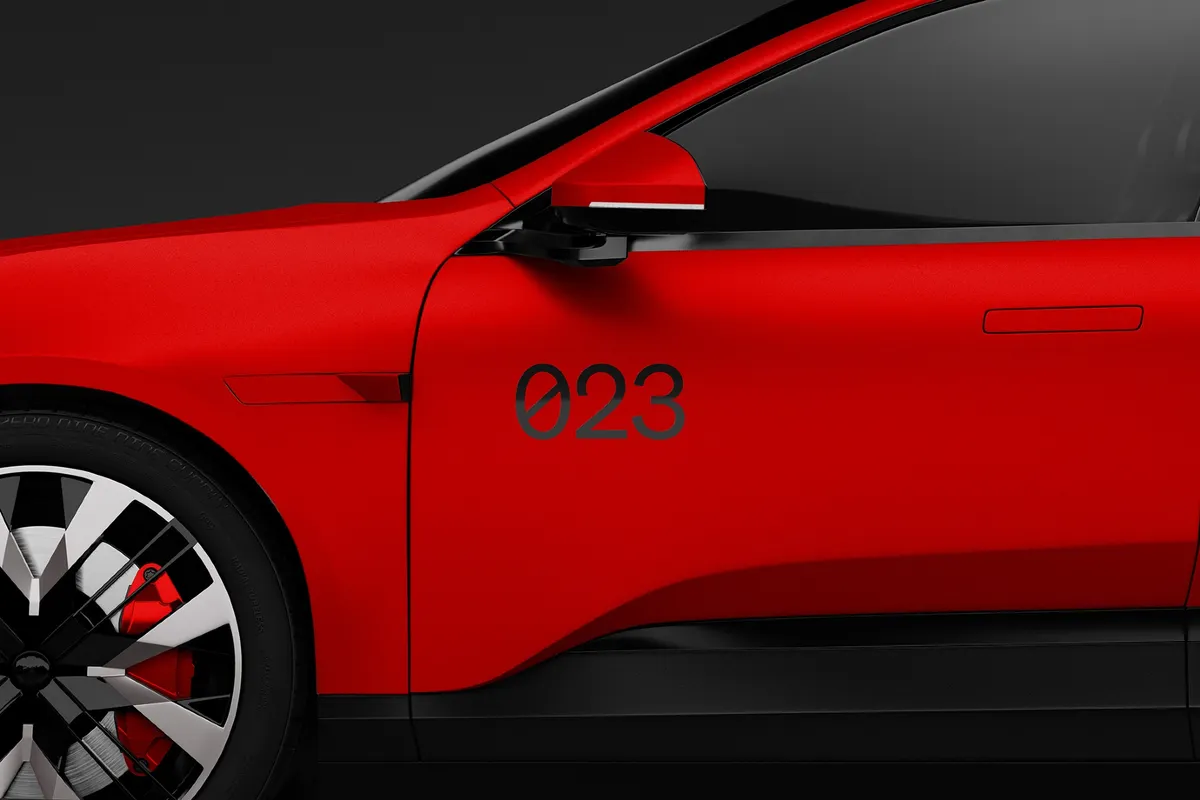 Car Door Sticker Mockup