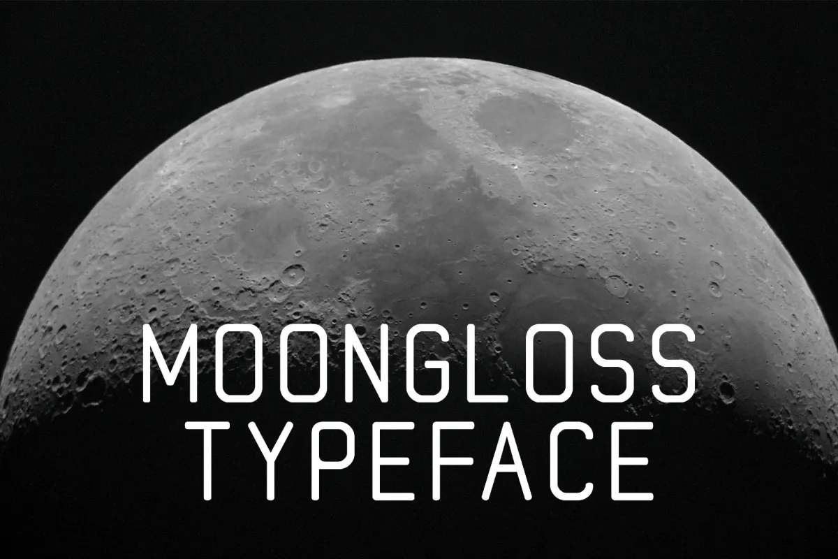 Moongloss Typeface