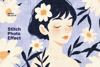 Embroidery Texture Photo Effect